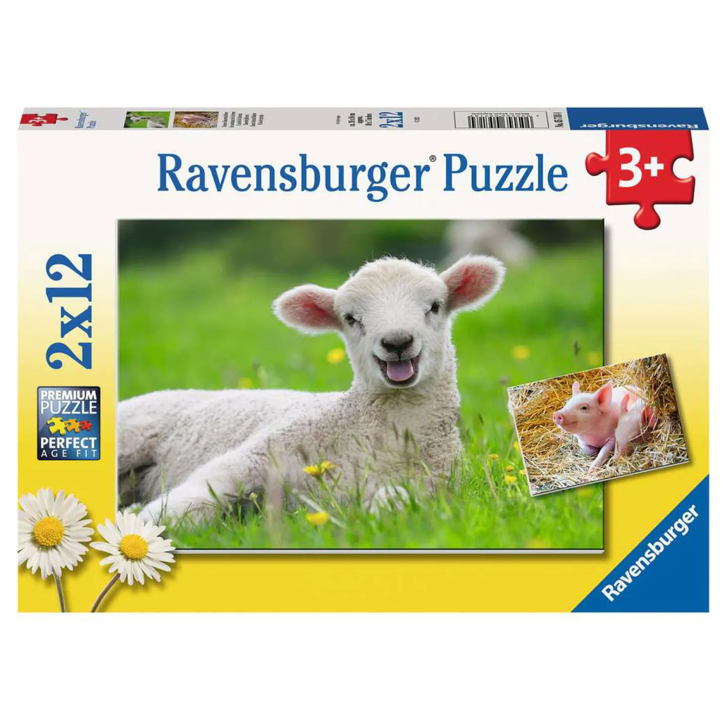 Ravensburger Boerderijdieren Legpuzzel, 2x12st.