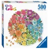 Ravensburger Circle of Colors Puzzels - Flowers, 500st.