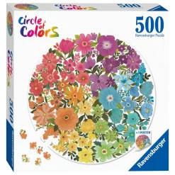 Ravensburger Circle of Colors Puzzels - Flowers, 500st.