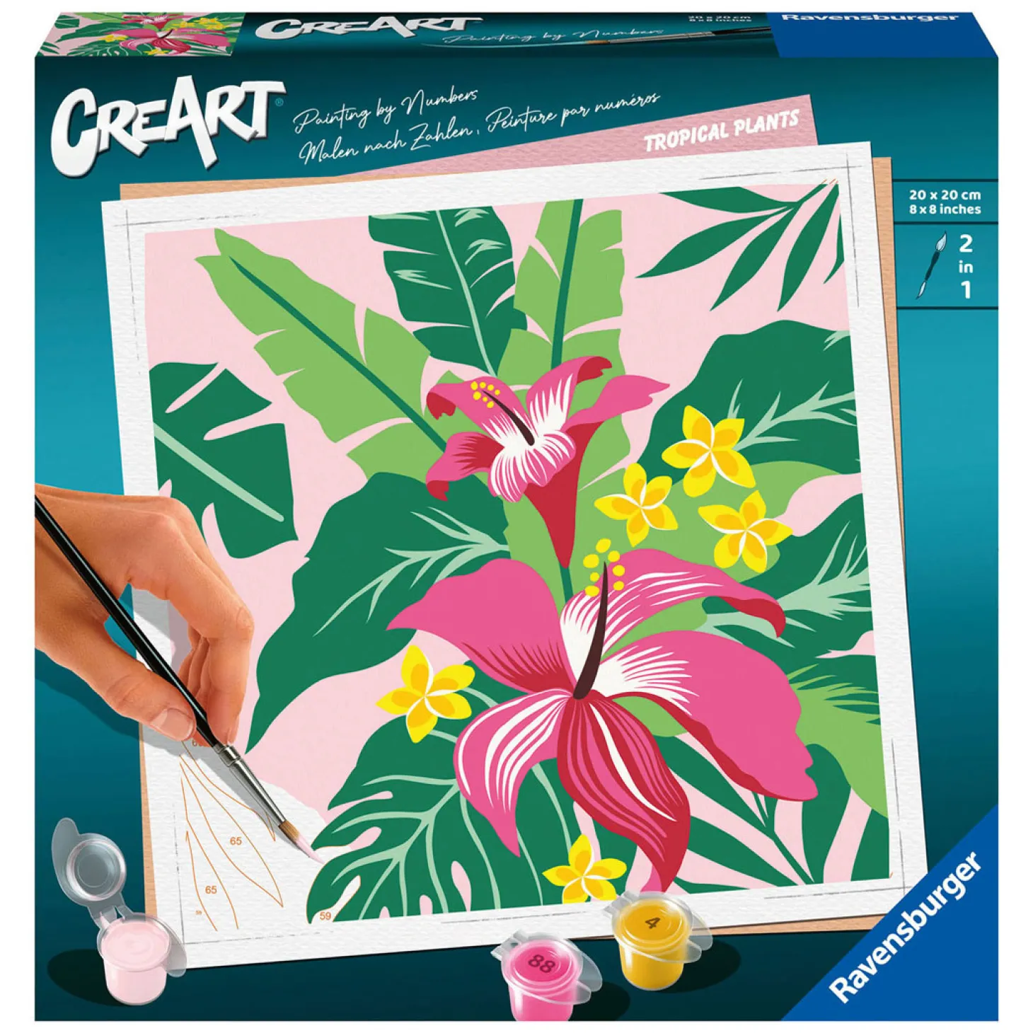 Ravensburger CreArt Schilderen op Nummer - Tropische Planten