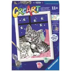 Ravensburger CreArt Schilderen op Nummer - Slaperige Katjes