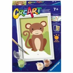 Ravensburger CreArt Schilderen op Nummer - Aap