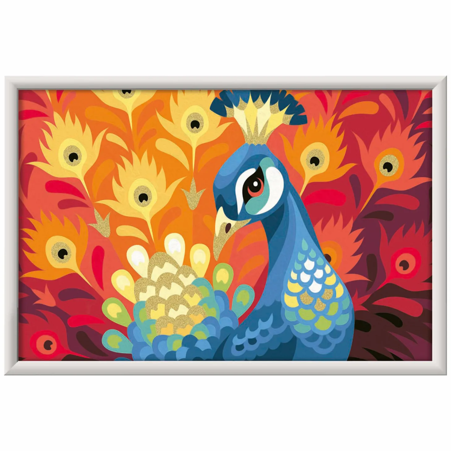 Ravensburger CreArt Schilderen op Nummer - Trotse Pauw