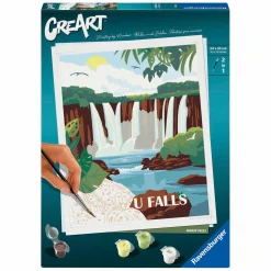 Ravensburger CreArt Schilderen op Nummer - Iguazu Watervallen