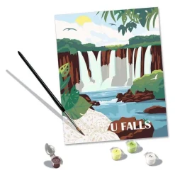 Ravensburger CreArt Schilderen op Nummer - Iguazu Watervallen