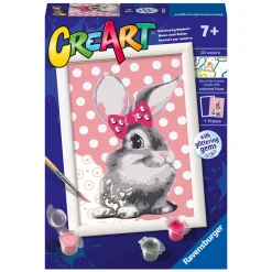 Ravensburger CreArt Schilderen op Nummer - Konijn met Glitters
