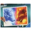 Ravensburger CreArt Schilderen op Nummer - Fire And Ice