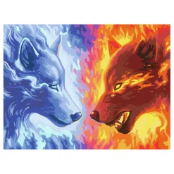 Ravensburger CreArt Schilderen op Nummer - Fire And Ice