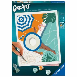 Ravensburger CreArt Schilderen op Nummer - Zwembad