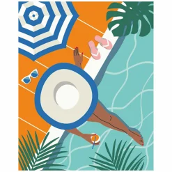 Ravensburger CreArt Schilderen op Nummer - Zwembad