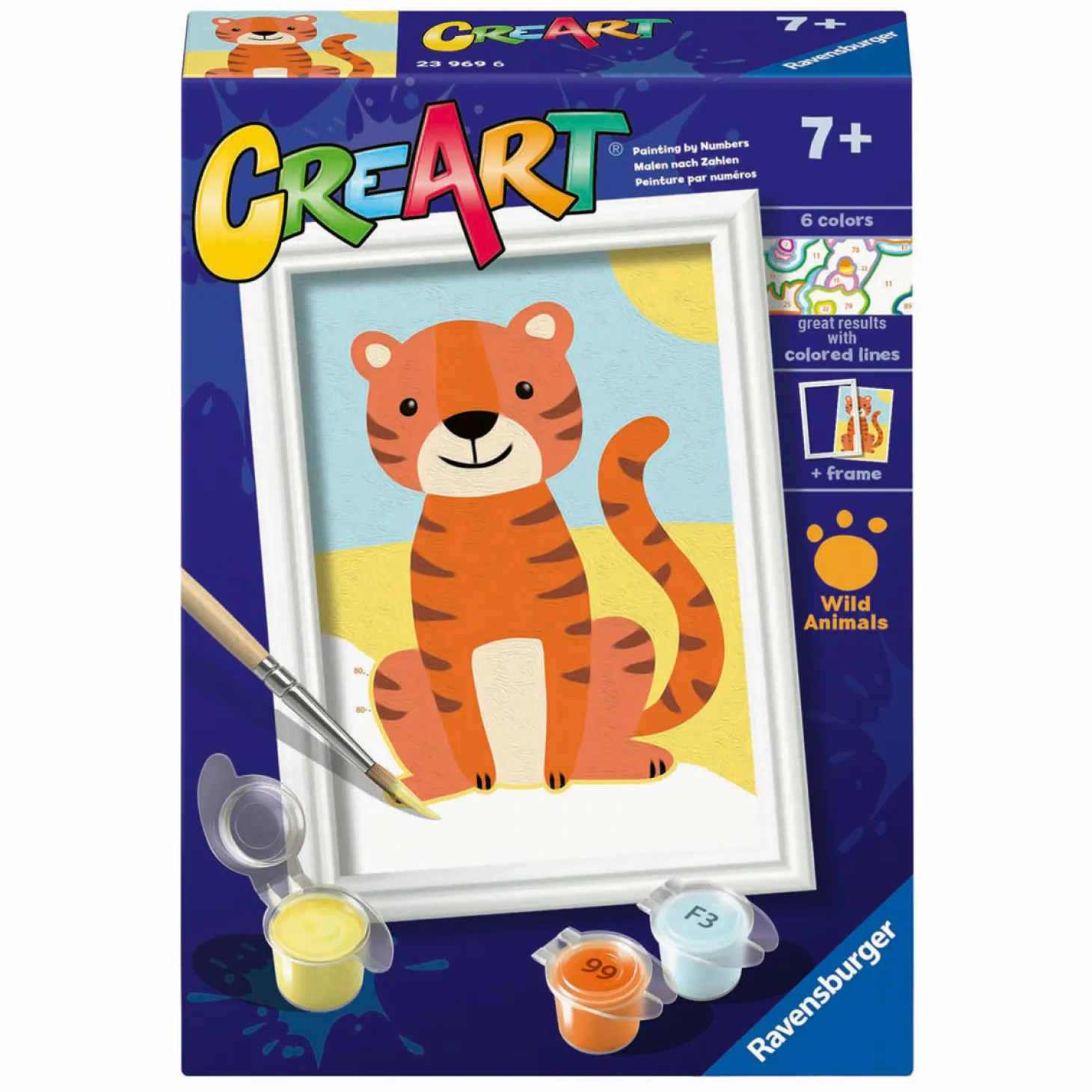 Ravensburger CreArt Schilderen op Nummer - Tijger