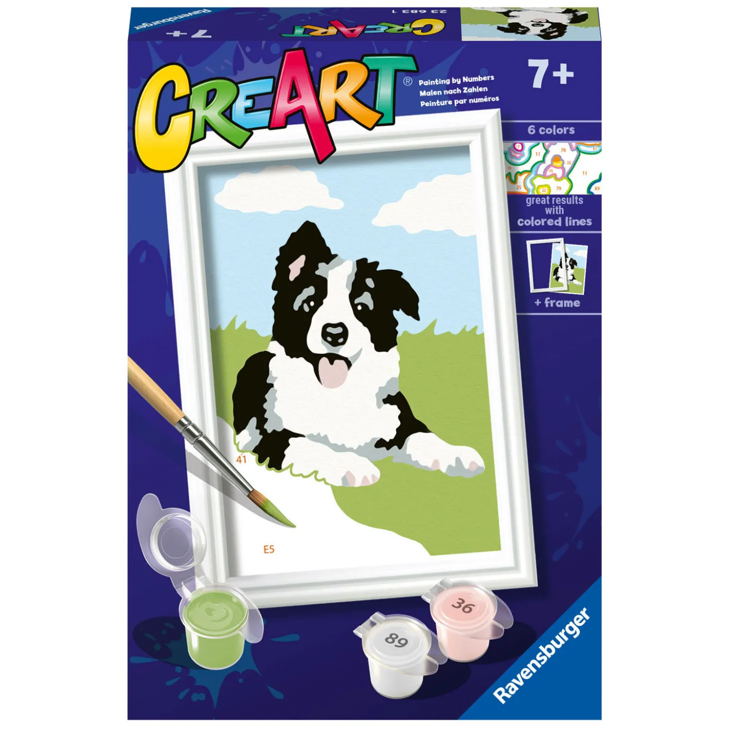 Ravensburger CreArt Schilderen op Nummer - Border Collie