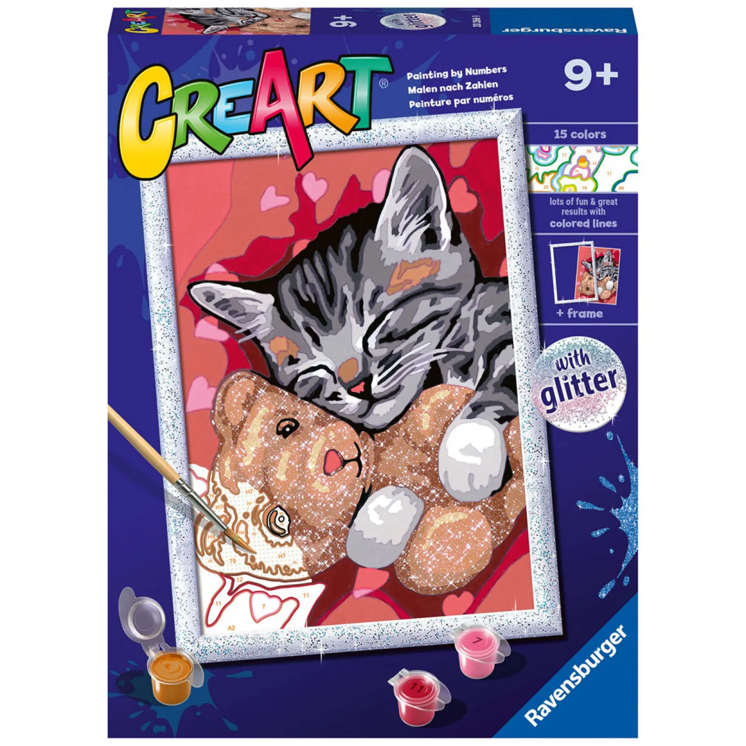 Ravensburger CreArt Schilderen op Nummer - Vredige Kitten