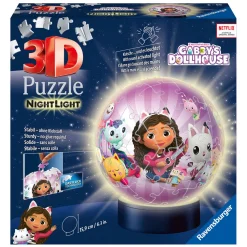 Ravensburger 3D Puzzel Gabby's Poppenhuis Nachtlamp, 72st.