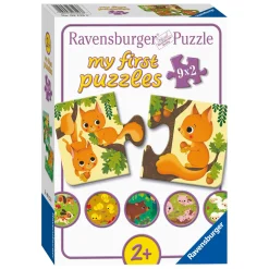 Ravensburger Dieren en hun Kleintjes Puzzel, 9x2st.