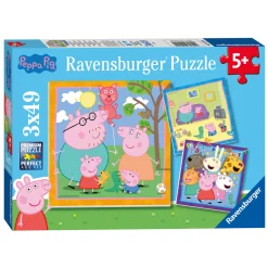 Ravensburger Familie en Vrienden van Peppa Pig Legpuzzel, 3x49st.