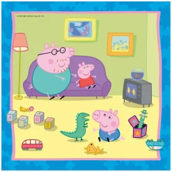 Ravensburger Familie en Vrienden van Peppa Pig Legpuzzel, 3x49st.