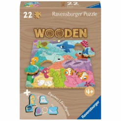 Ravensburger Houten Legpuzzel Onderwaterdieren - 22st.