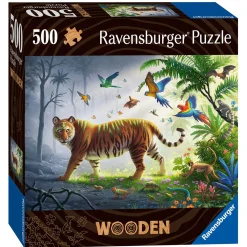 Ravensburger Houten Puzzel Tijger in de Jungle, 500st.