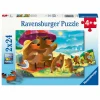 Ravensburger Legpuzzel Berenfamilie Vakantie - 2x24st.