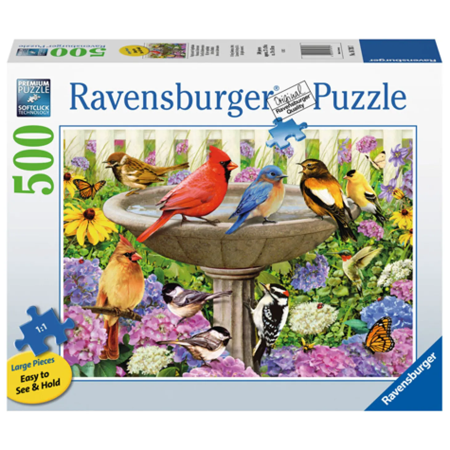 Ravensburger Legpuzzel Bij het Vogelbadje, 500st.