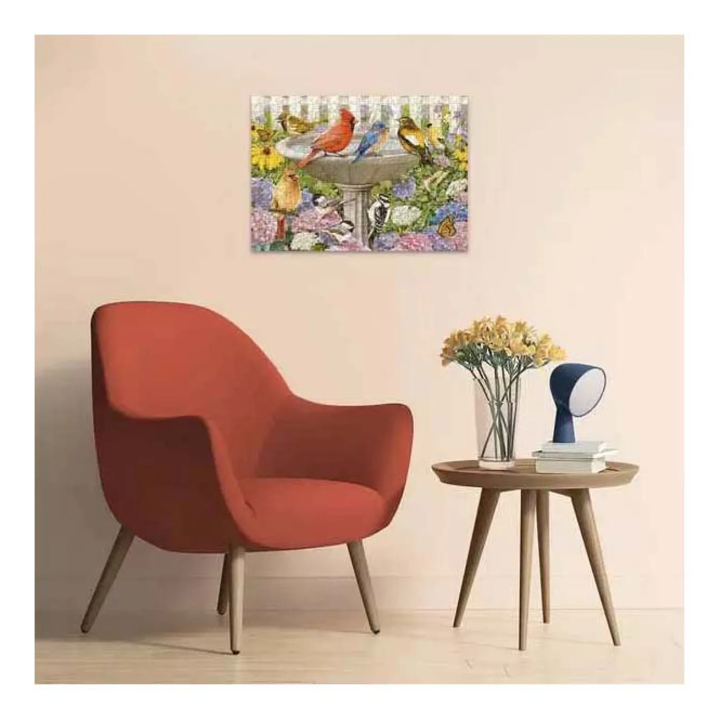 Ravensburger Legpuzzel Bij het Vogelbadje, 500st.