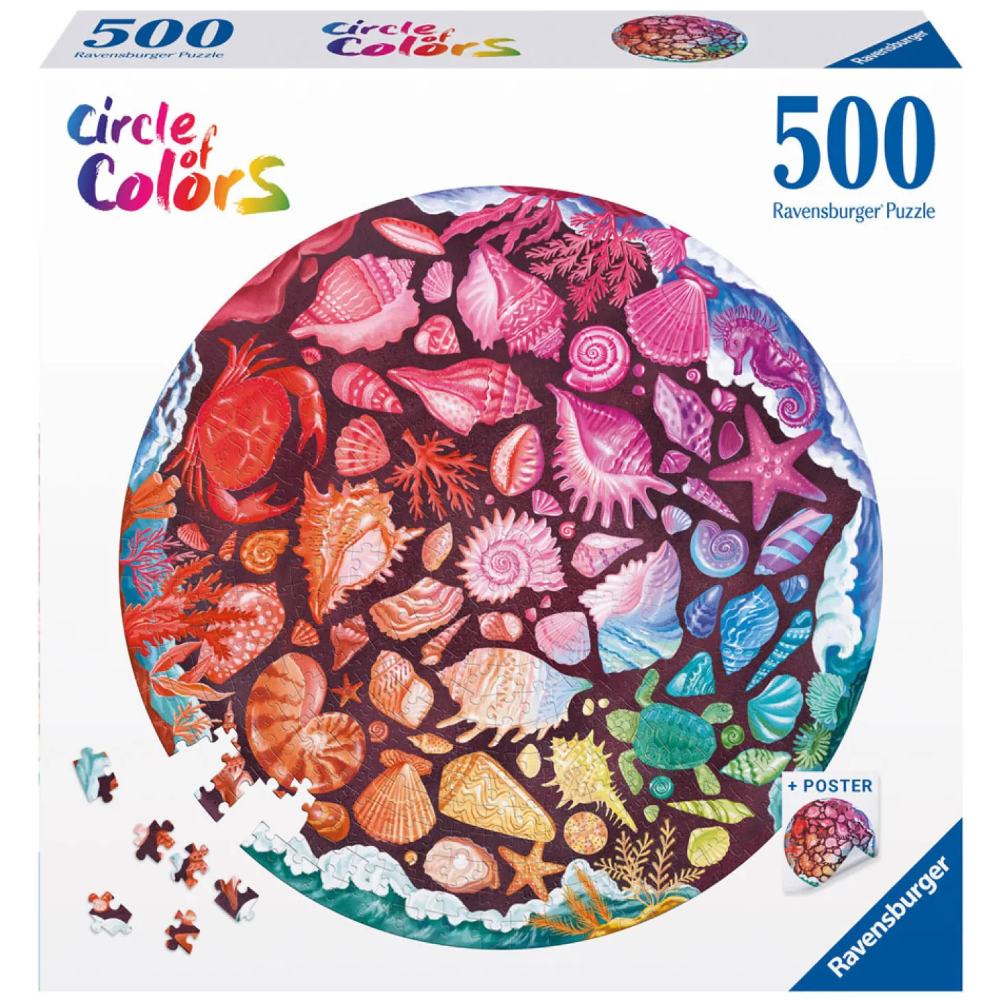 Ravensburger Legpuzzel Circle of Colors Zeeschelpen, 500st.