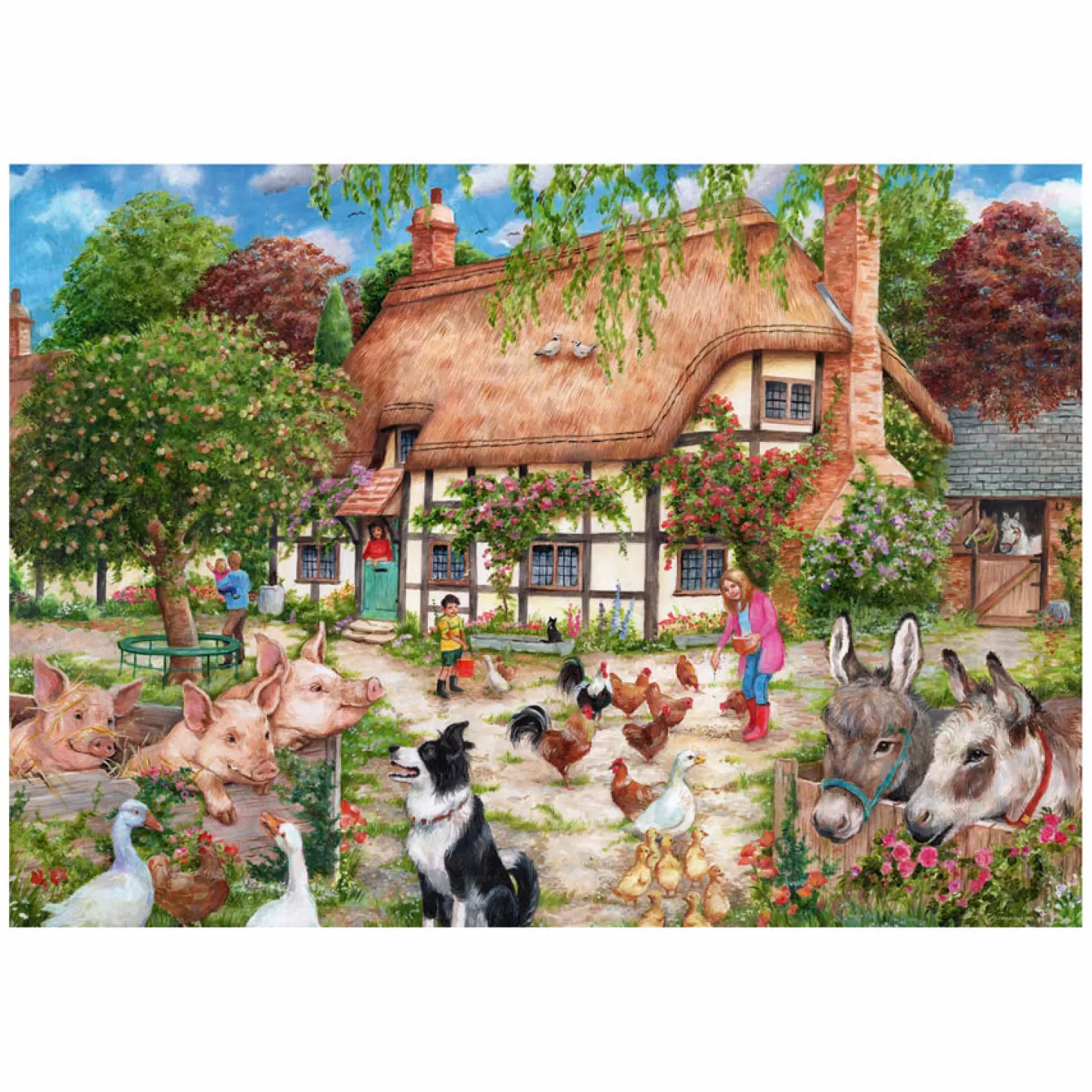 Ravensburger Legpuzzel Cottage Boerderij - 1000st.