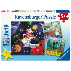 Ravensburger Legpuzzel Dieren Ontdekkers - 3x49st.