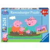 Ravensburger Legpuzzel Gelukkige Familie Peppa Pig, 2x24st.