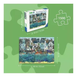 Ravensburger Legpuzzel Haven van Wonderen - Een Bruisende Fantasiehaven - 1500st.