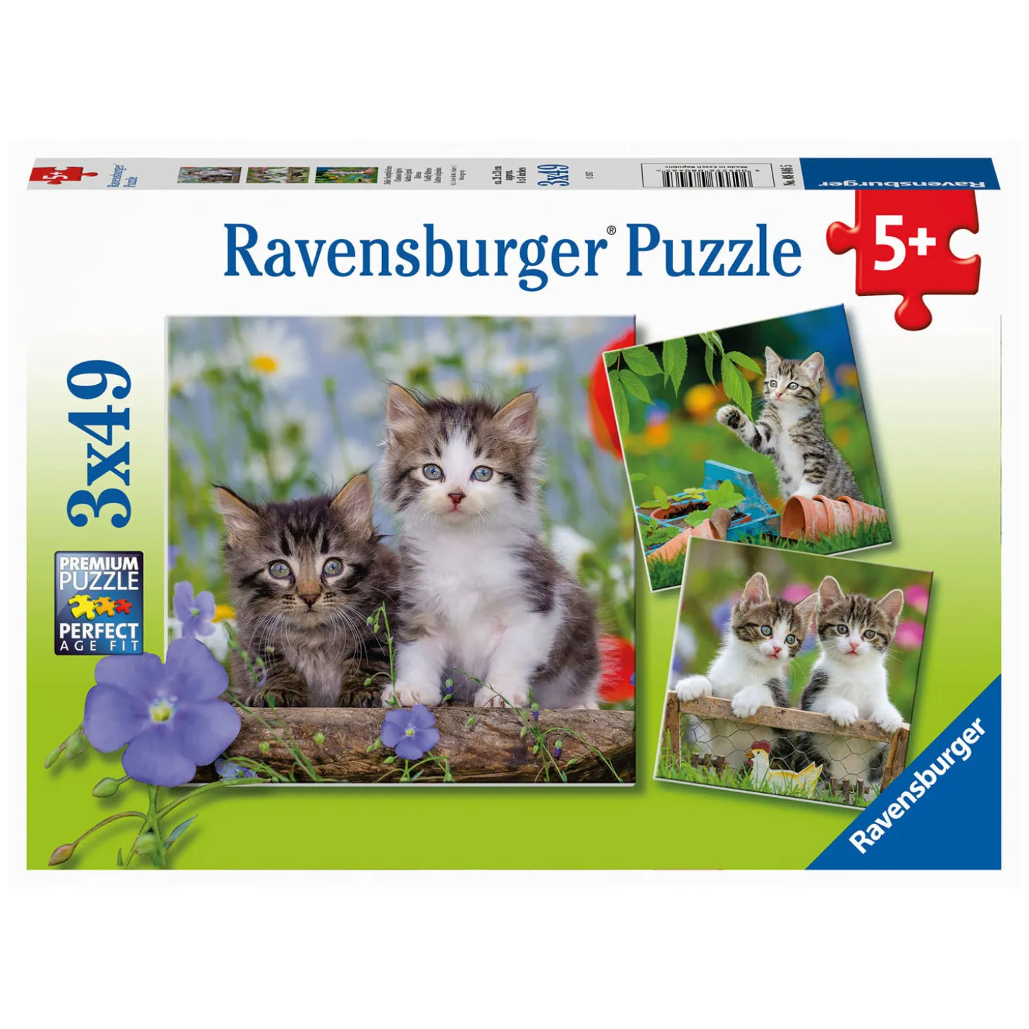 Ravensburger Legpuzzel Jonge Katjes, 3x49st.
