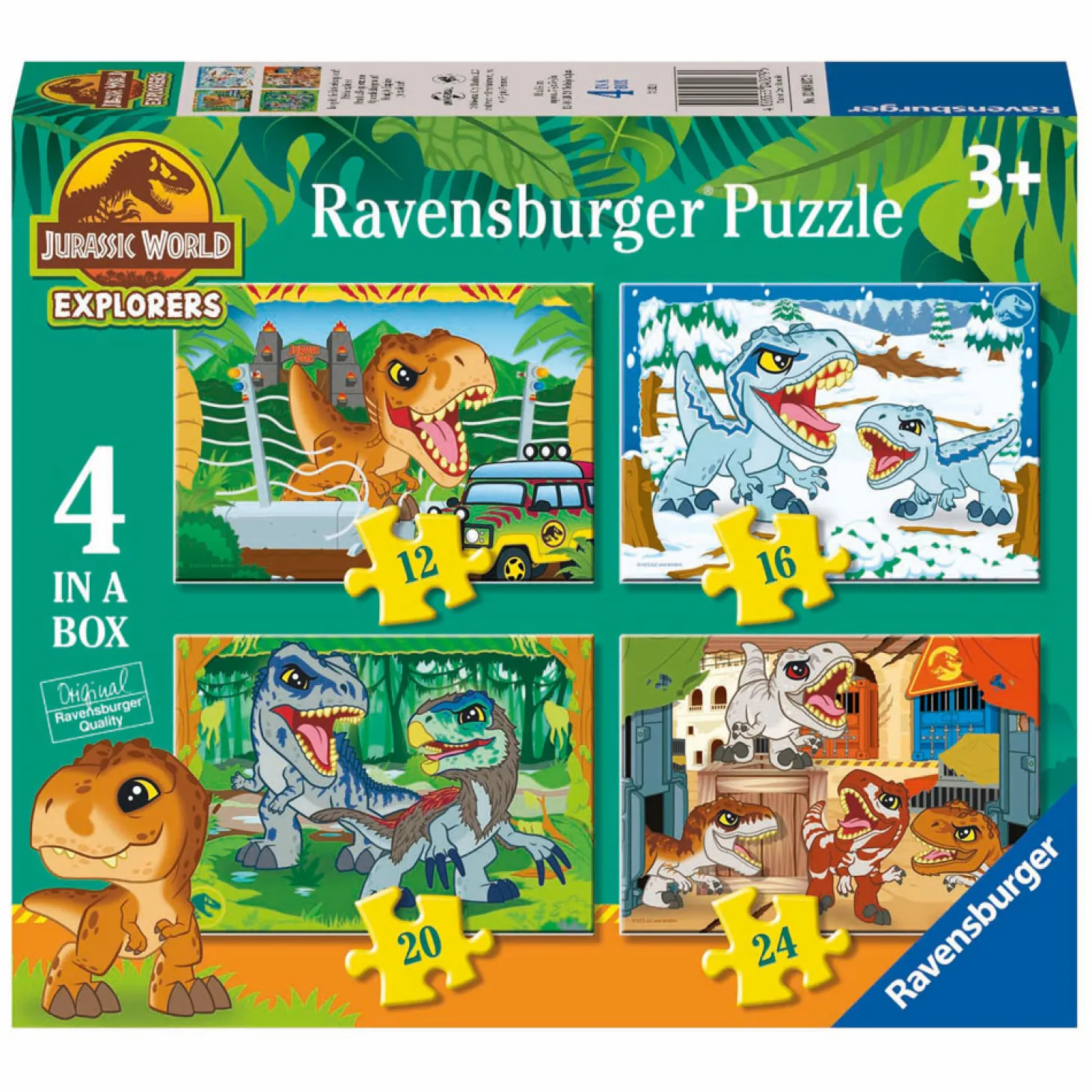 Ravensburger Legpuzzel Jurassic World Explorers - 4 Puzzels