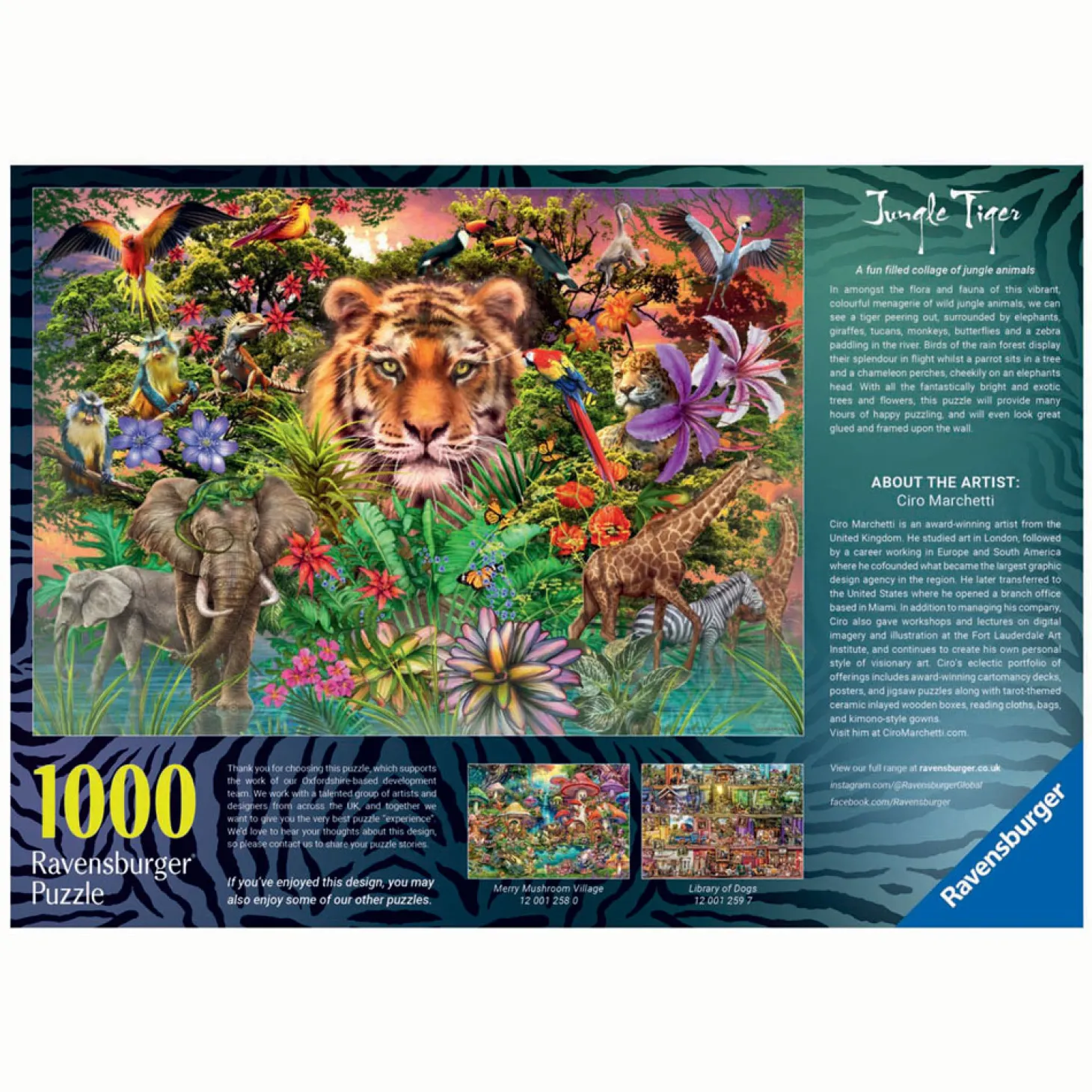 Ravensburger Legpuzzel Jungle Tiger, 1000st.