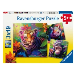 Ravensburger Legpuzzel Jungle Babies, 3x49st.