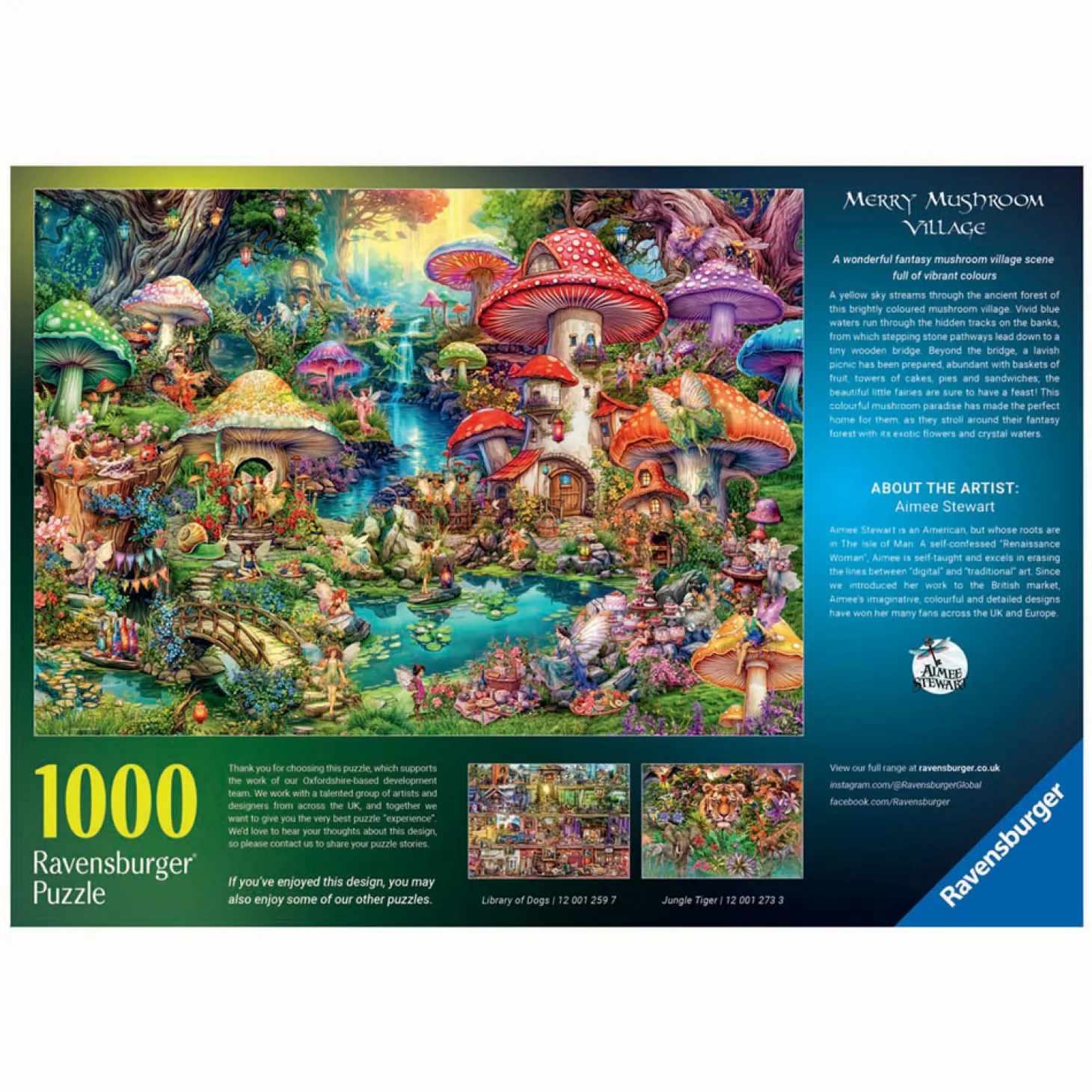 Ravensburger Legpuzzel Merry Mushroom Village, 1000st.