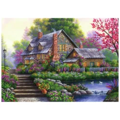 Ravensburger Legpuzzel Romantische Cottage, 1000st.