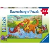 Ravensburger Legpuzzel Spelende Dino's, 2x24st.