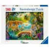 Ravensburger Legpuzzel Tijgerfamilie in de Oase - 500st.