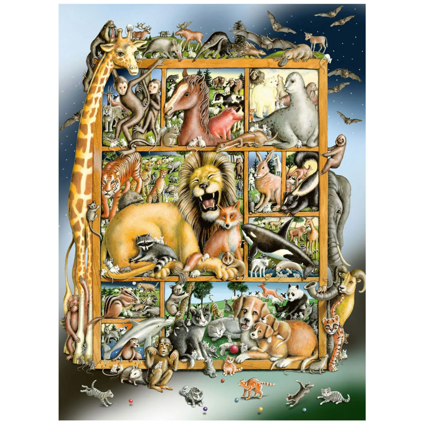 Ravensburger Legpuzzel XXL Dierencollage, 100st.