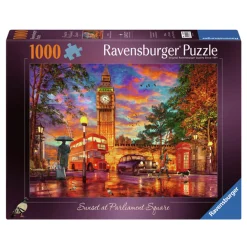 Ravensburger Legpuzzel Zonsondergang Op Parliament Square, Londen, 1000st.