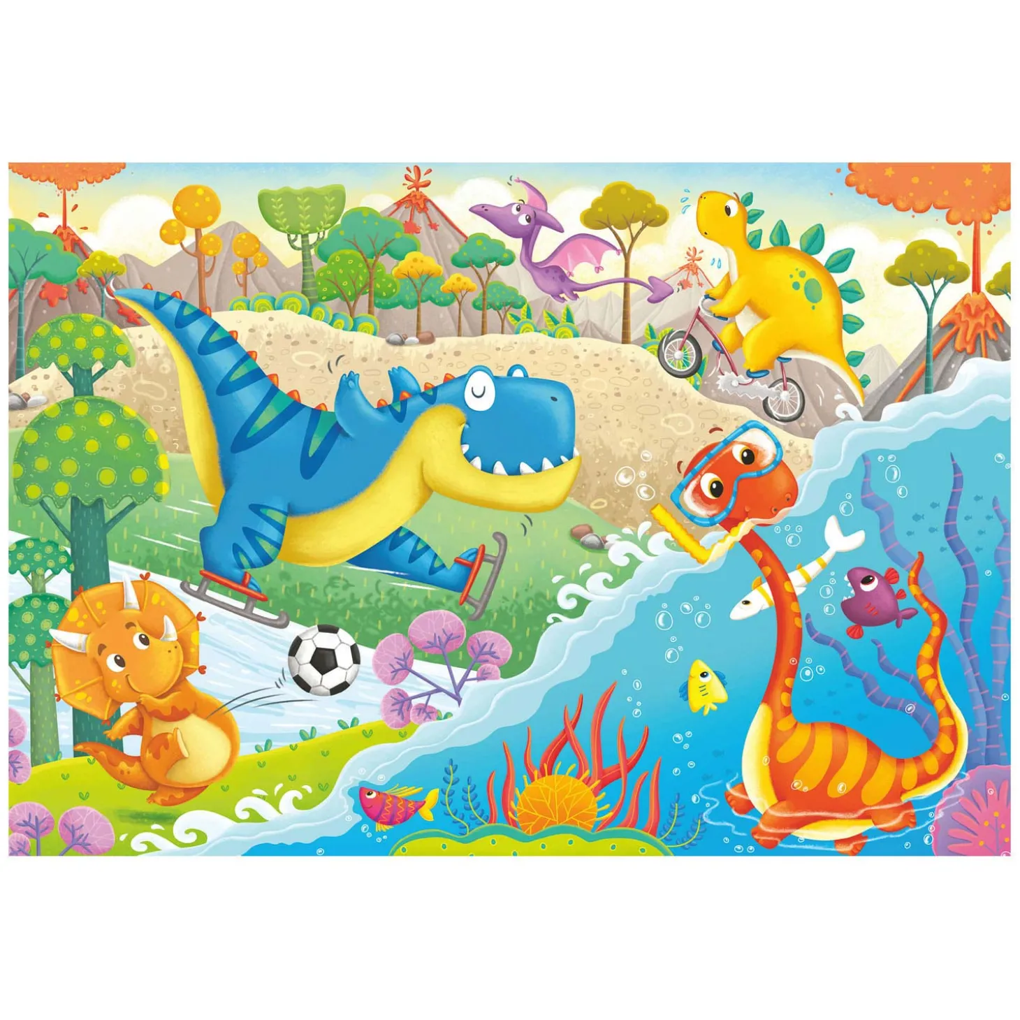 Ravensburger Lievelingsdino's Puzzel, 2x12st.