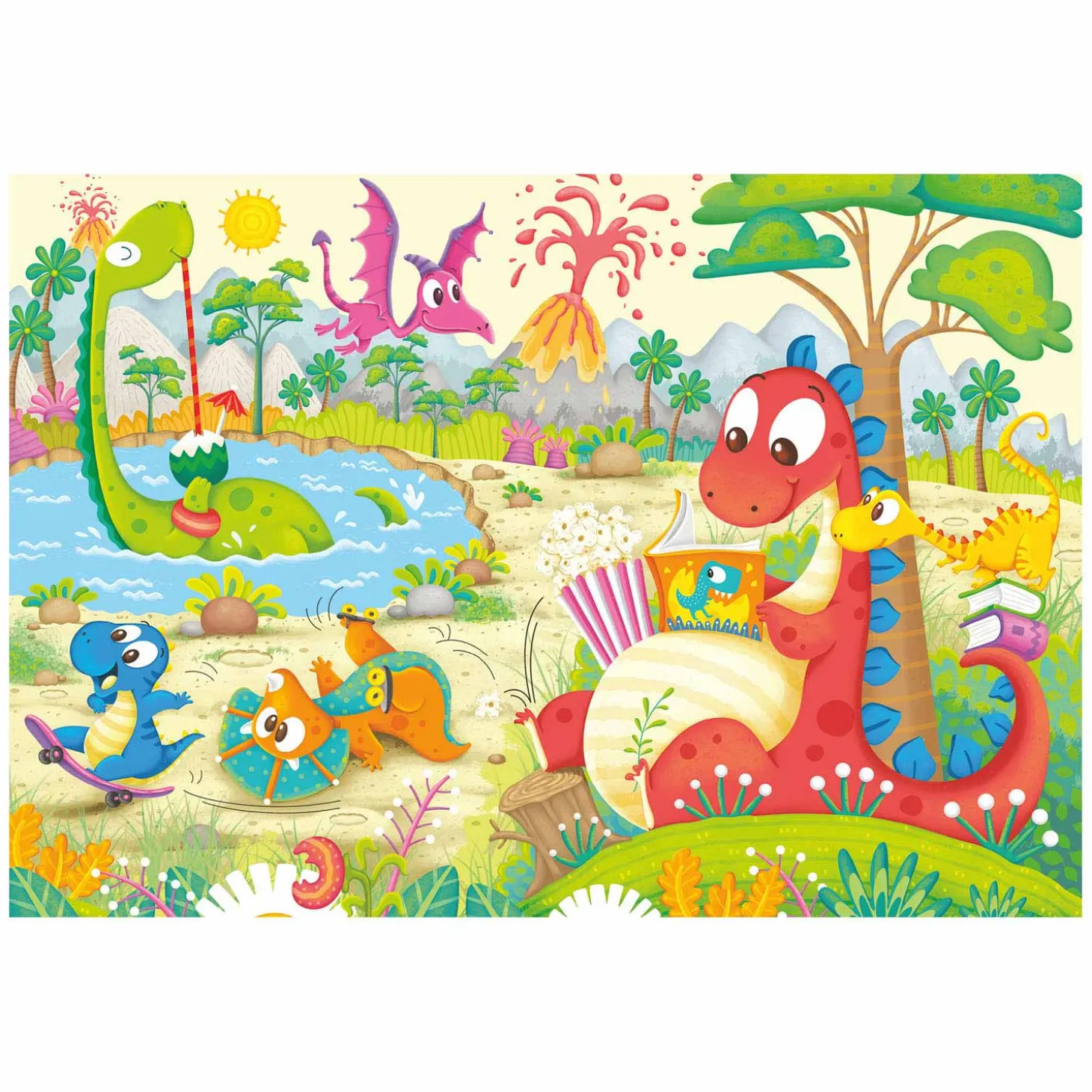 Ravensburger Lievelingsdino's Puzzel, 2x12st.