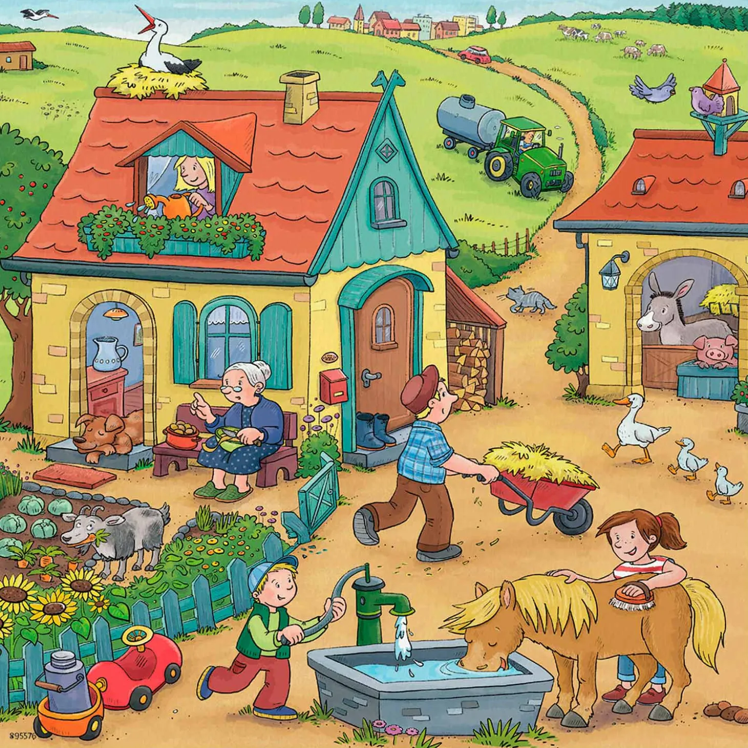 Ravensburger Op de Boerderij, 3x49st.