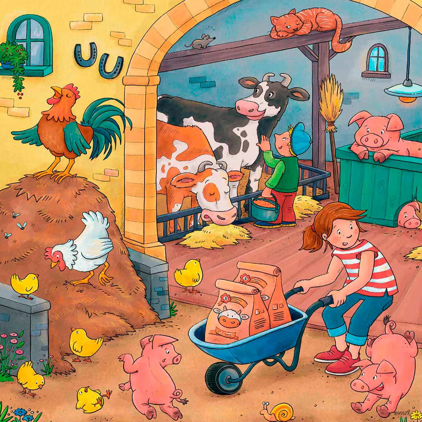 Ravensburger Op de Boerderij, 3x49st.