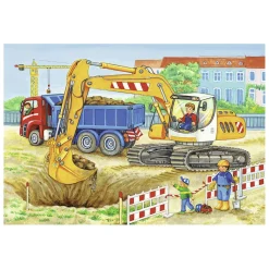 Ravensburger Op de Bouwplaats en Boerderij Puzzel, 2x12st.