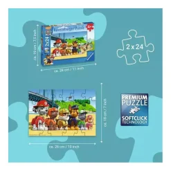 Ravensburger PAW Patrol Puzzel - Dappere Honden, 2x24st.