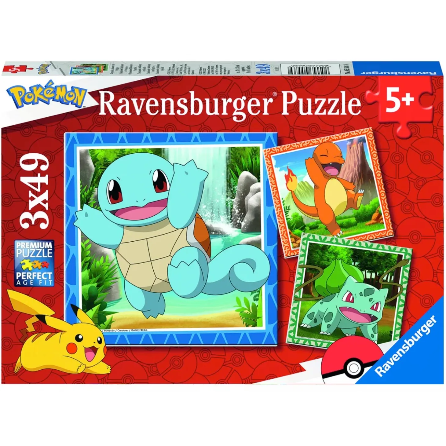 Ravensburger Pokémon: Charmander, Bulbasaur and Squirtle