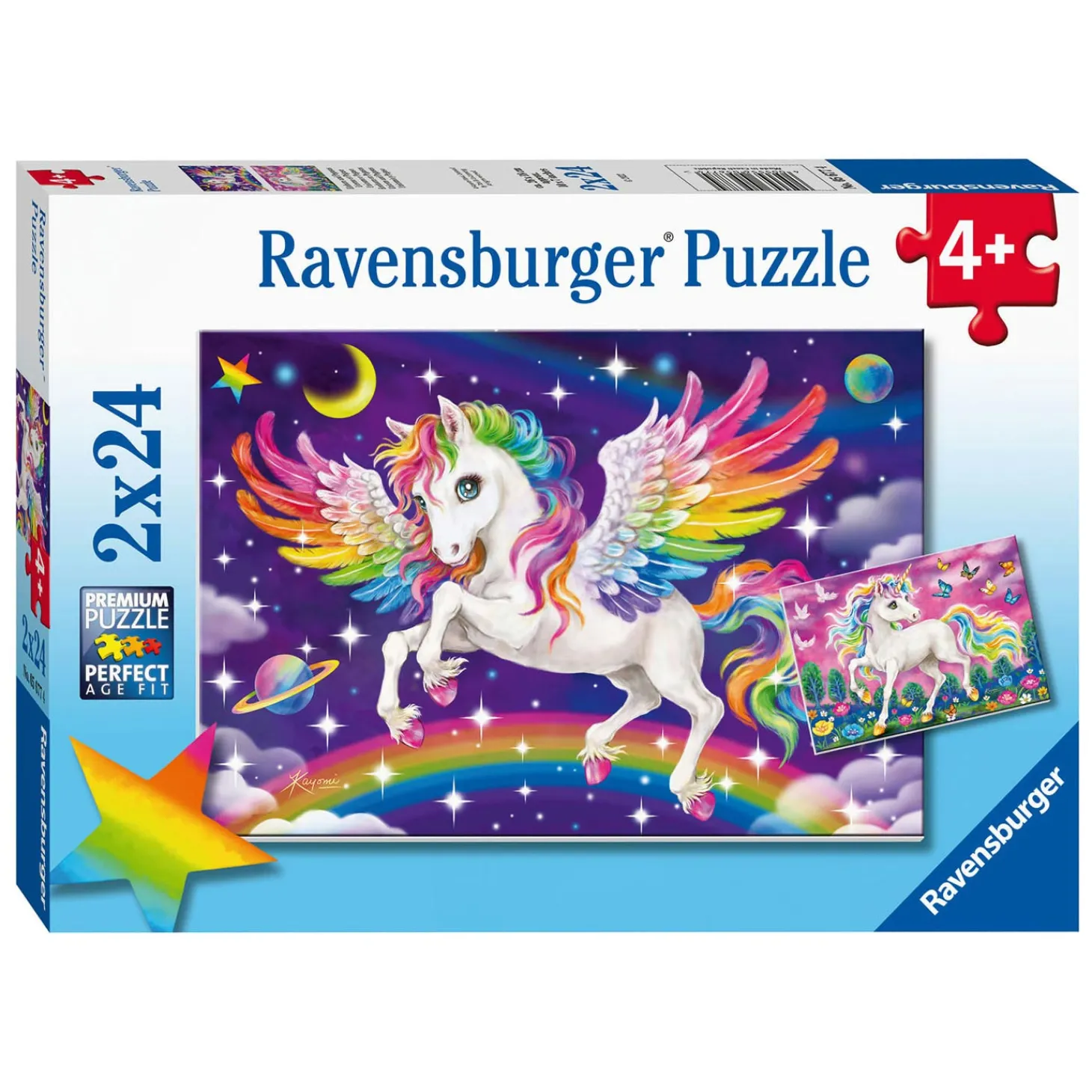 Ravensburger Puzzel Eenhoorn en Pegasus, 2x24st.