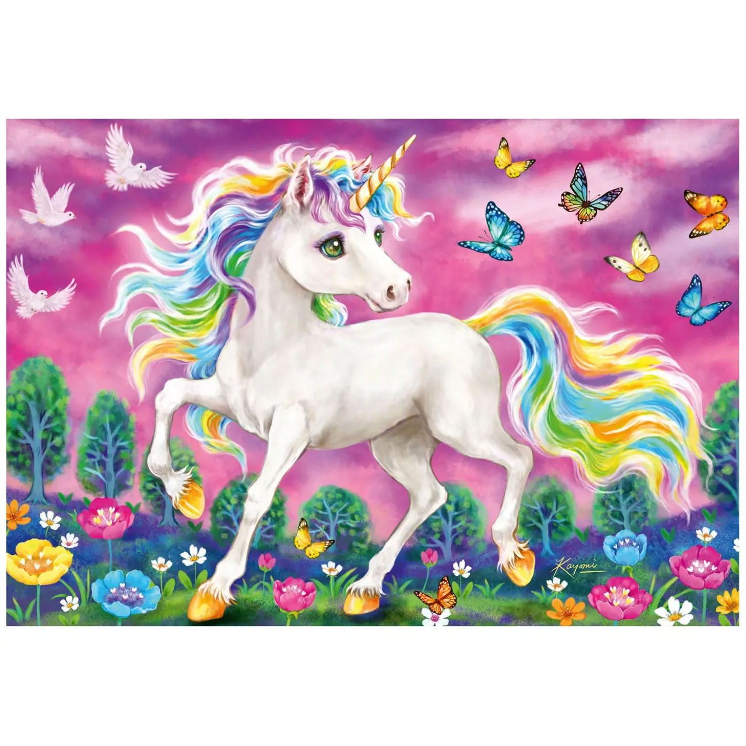 Ravensburger Puzzel Eenhoorn en Pegasus, 2x24st.